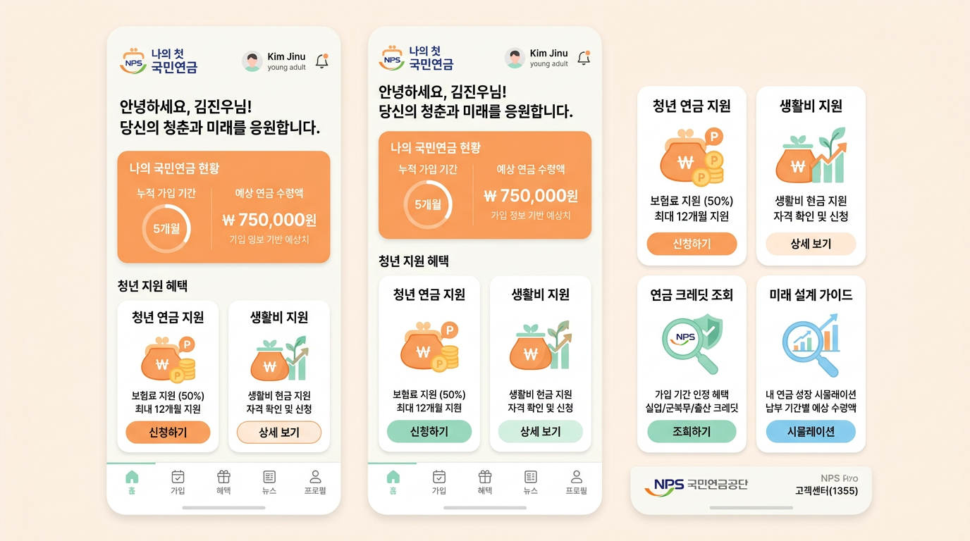 나의 첫 국민연금 정보 안내