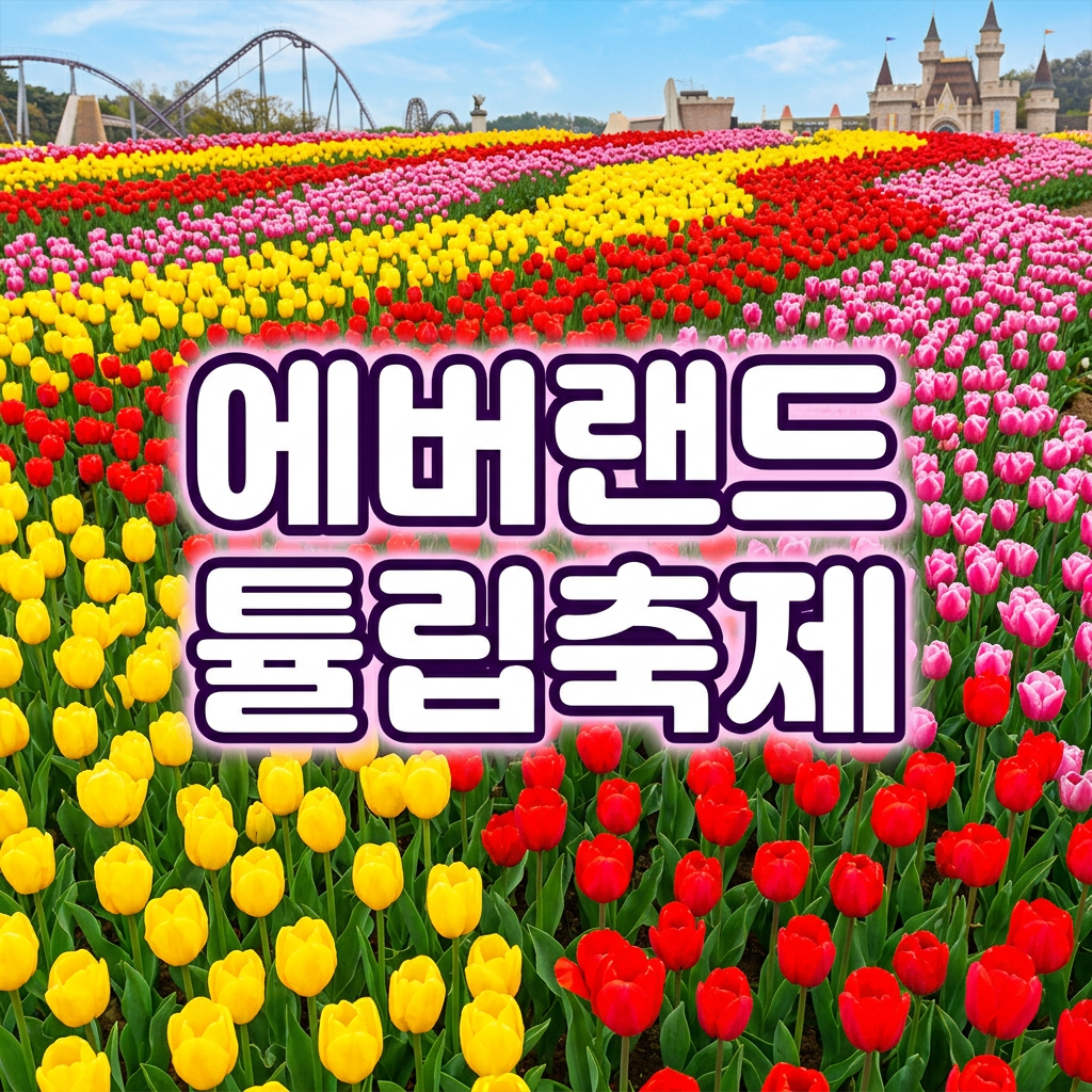 에버랜드 튤립축제,  솔직 후기