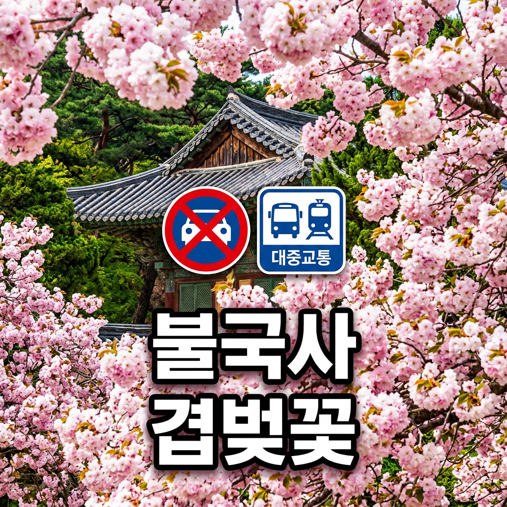 경주 겹벚꽃, 주차 전쟁 완벽 승리법