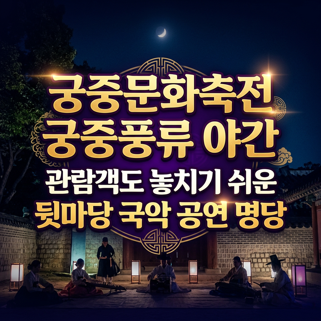 궁중문화축전 ‘궁중풍류’, 야간 관람객도 놓치기 쉬운 뒷마당 명당은?