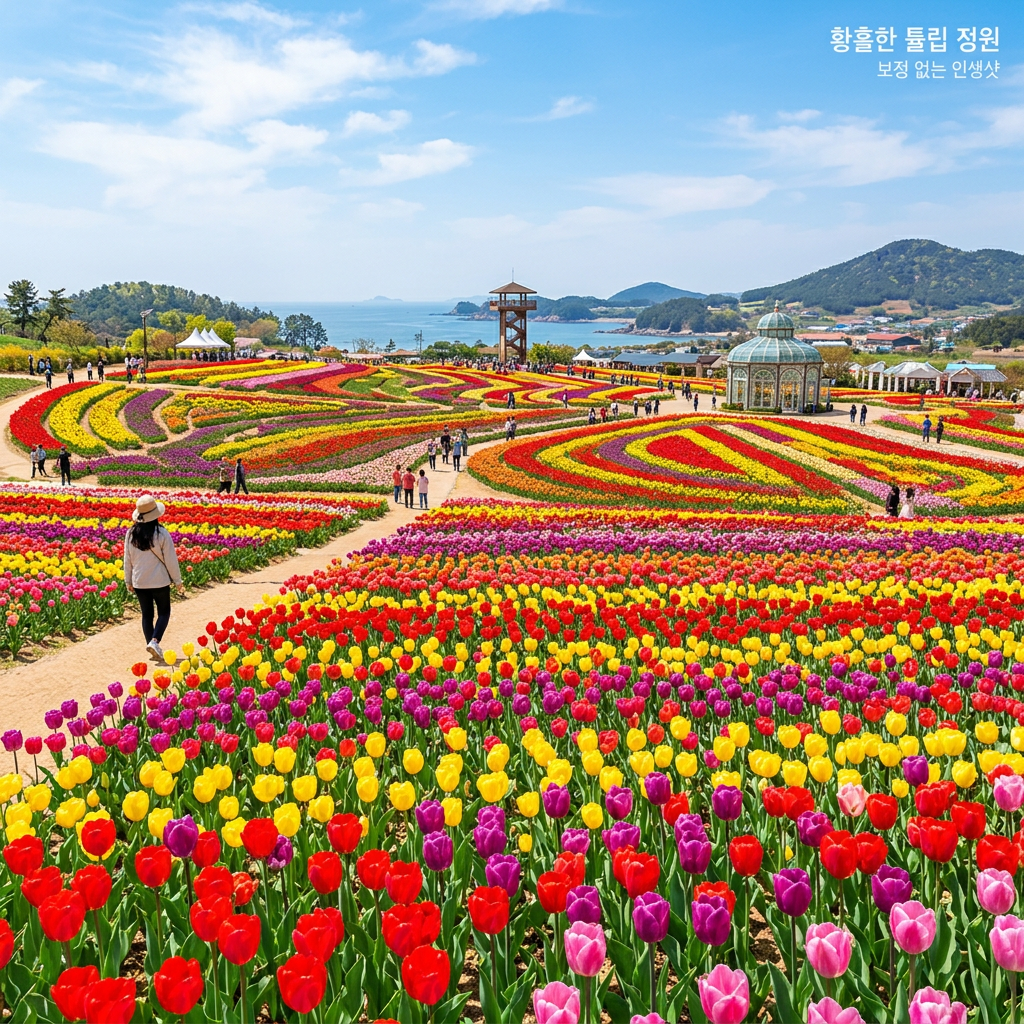태안 튤립축제, ‘보정 앱’ 필요 없는 인생샷 명당 3곳 & 동선 꿀팁