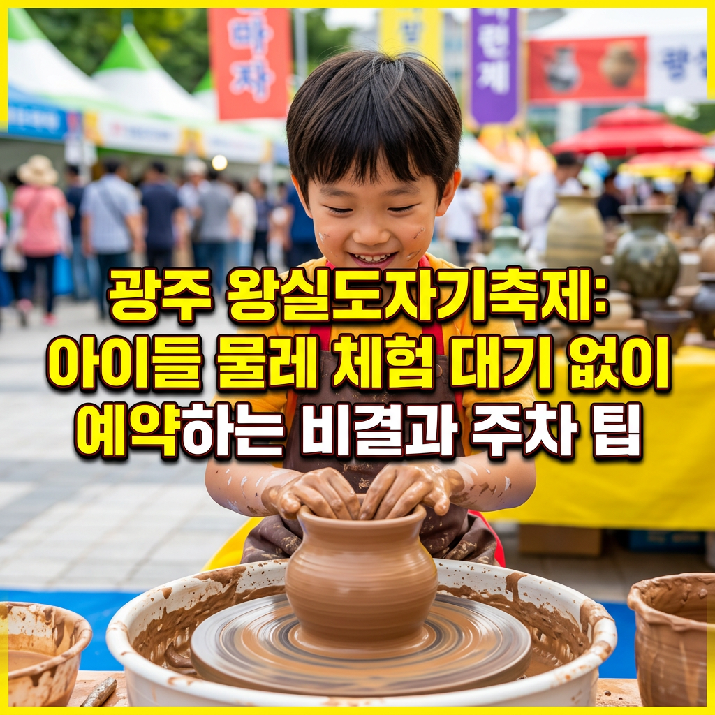광주 왕실도자기축제, 아이와 ‘웨이팅 전쟁’ 없이 200% 즐기는 법